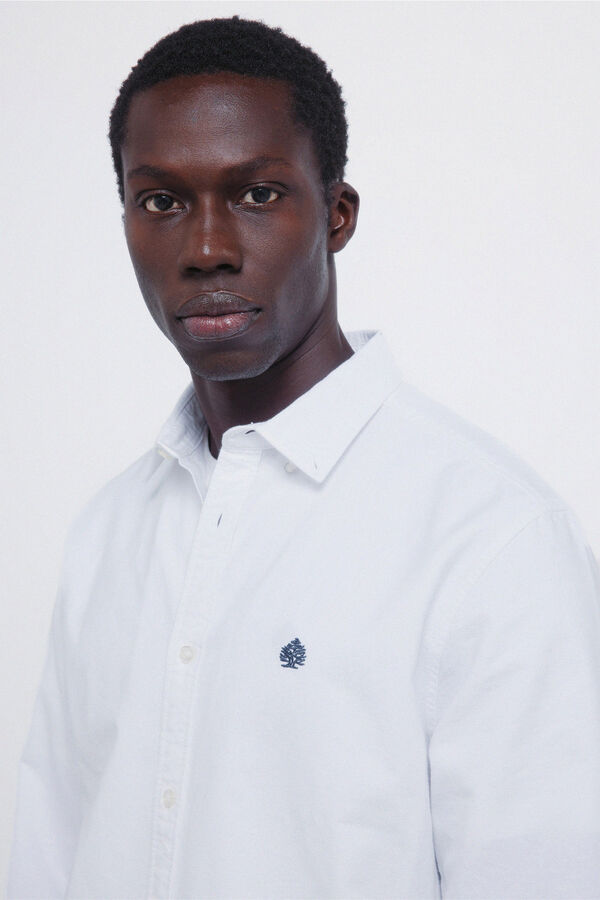 Springfield Brushed Oxford shirt white
