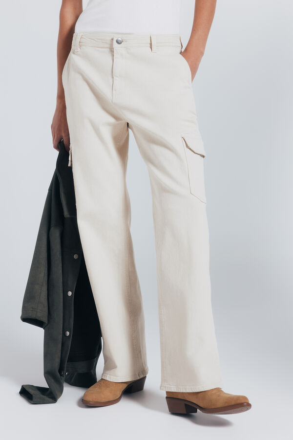 Springfield Cotton cargo pants mink