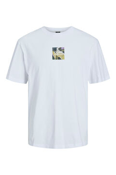 Springfield Camiseta relaexd fit con estampa estampado fondo blanco