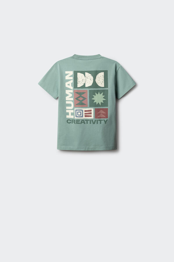 Springfield Kids Dečija majica sa kratkim rukavima Creativity Tirkizna