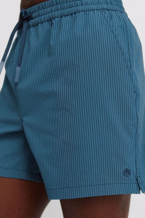 Springfield Striped seersucker swimwear blue