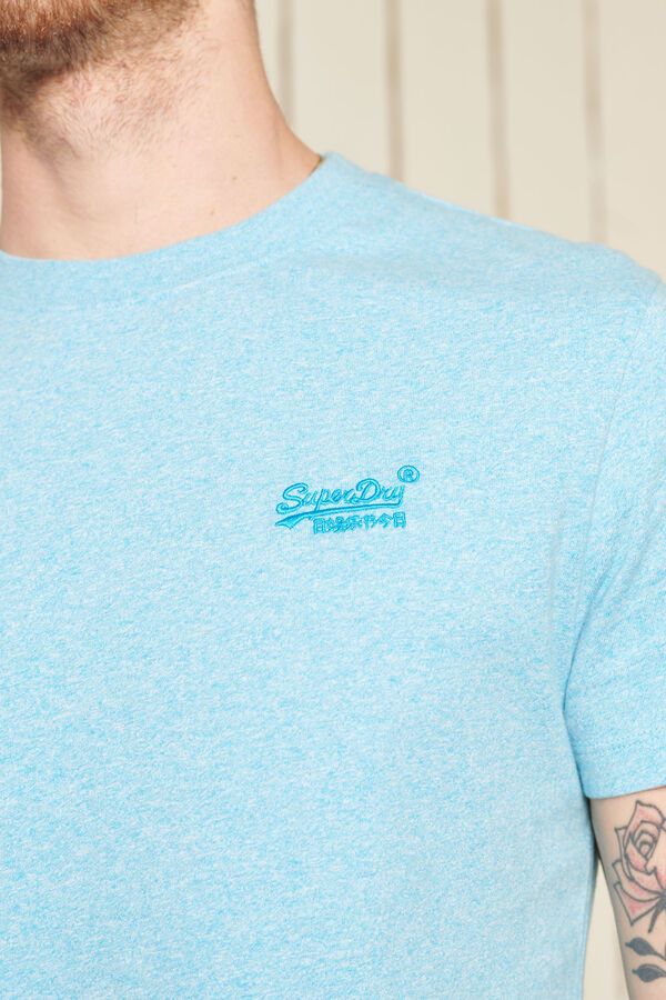 Springfield T-shirt de algodão orgânico com o logótipo Vintage Logo bordado malva