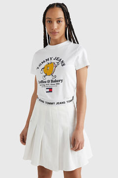 Springfield Kurzarm-Shirt Tommy Jeans „Citees“. blanco