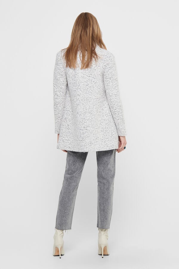 Only Midi teddy coat white