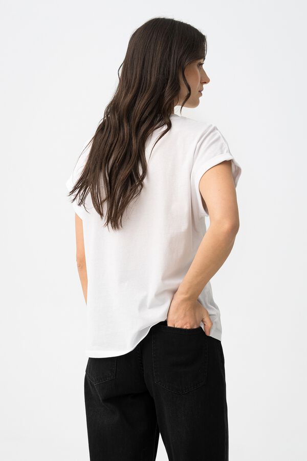Tiffosi Printed T-shirt blanc