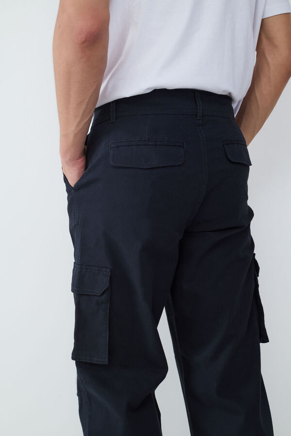 Balmohk Cuff cargo pants black