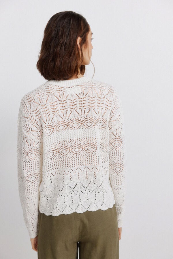 Springfield Pointelle jumper brown