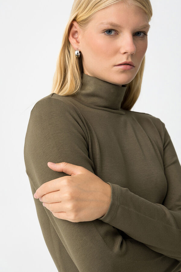 Tiffosi Jersey de cuello alto negro