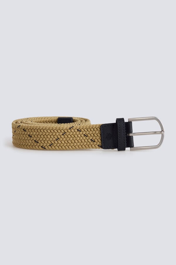 Springfield Plain braided belt grey