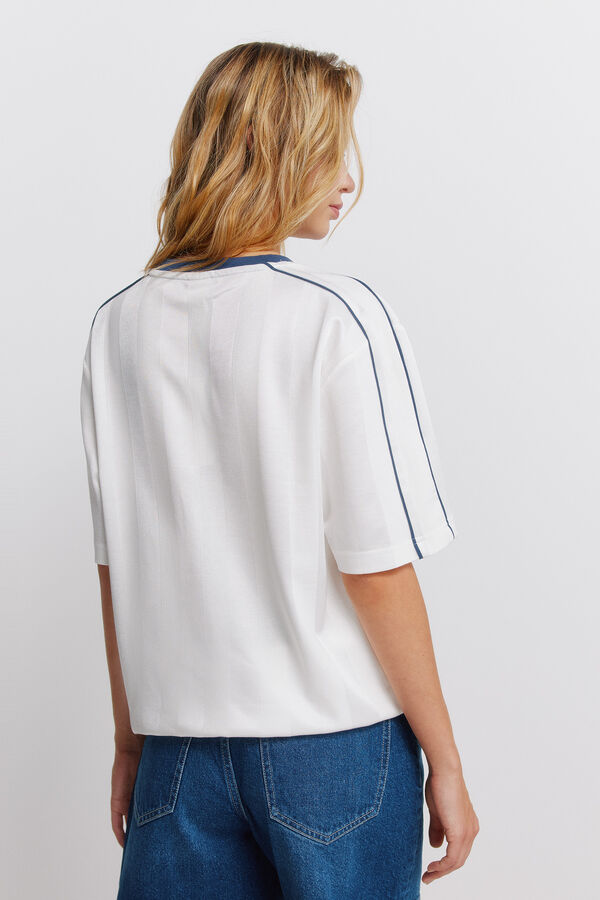 Springfield Almost football T-shirt beige