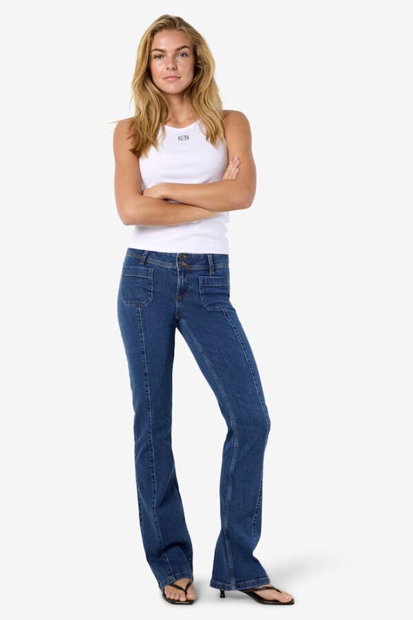 Noisy May Straight with front pockets jeans blue