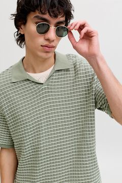 Jack & Jones Polo em malha relaxed fit em algod&atilde;o