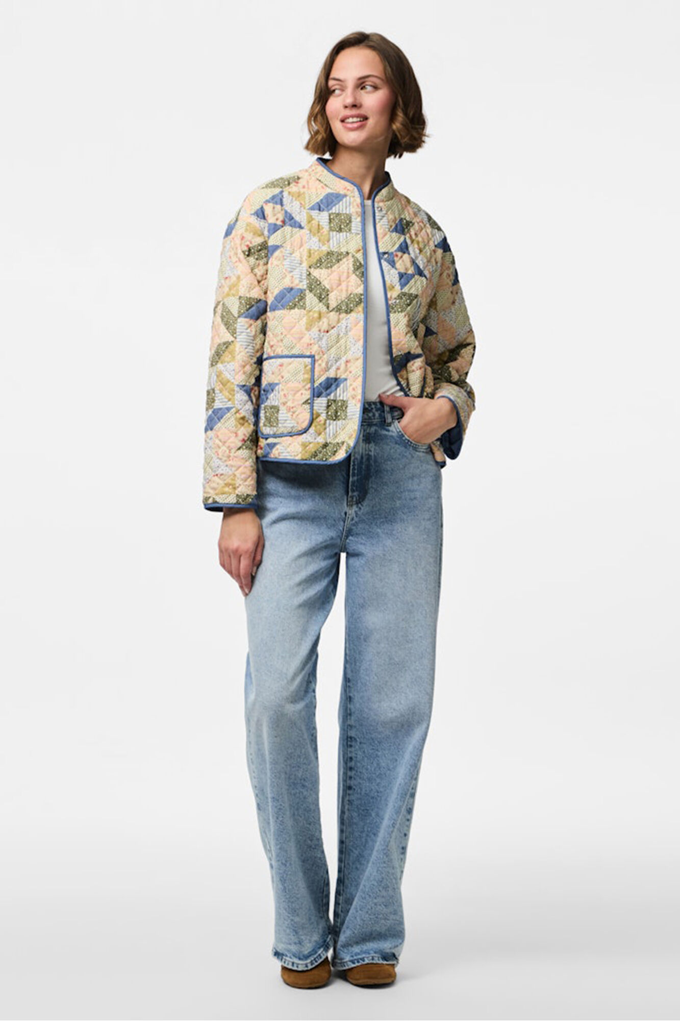 Pieces Chaqueta quilted patchwork