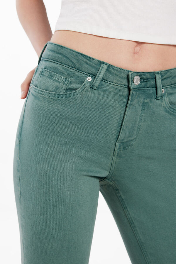 Springfield Slim cropped colour jeans mallow