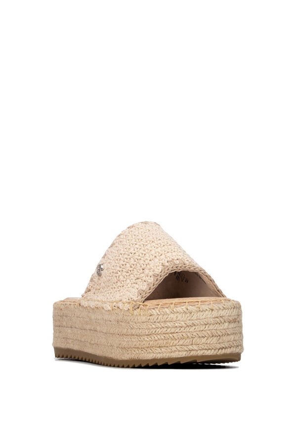 XTI Sandalia de plataforma beige