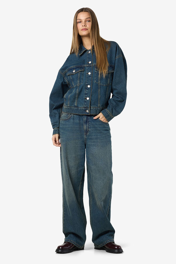 Noisy May Chaqueta Denim Oversize azul