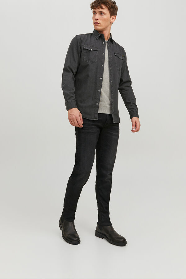 Jack & Jones Regular denim shirt  Crna