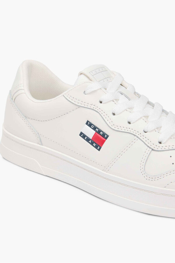 Tommy Jeans Zapatillas Tommy Jeans blancas con logo bandera blanco