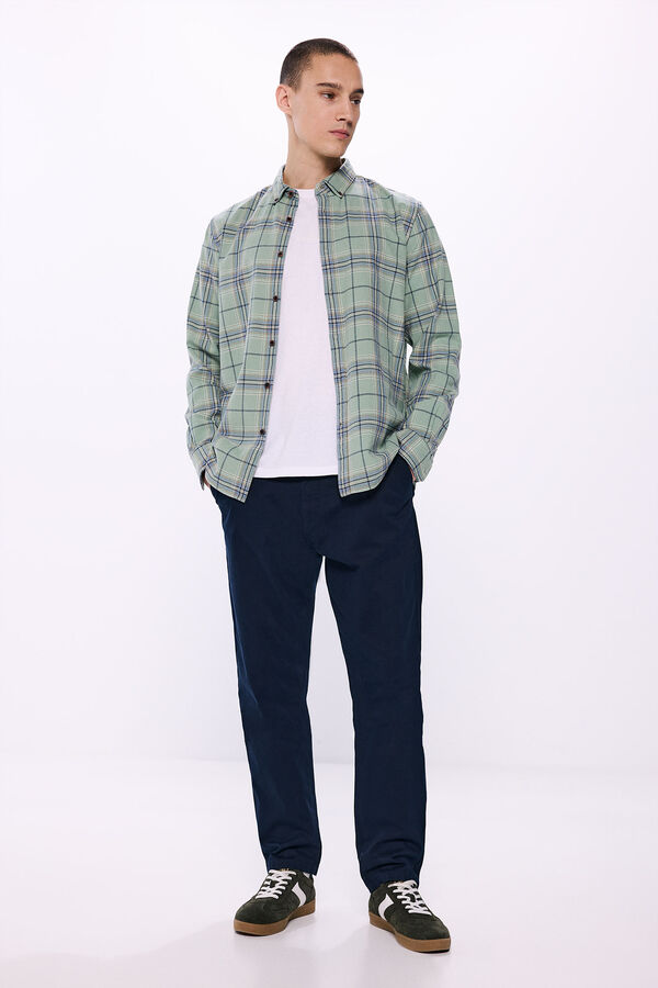 Springfield Checked shirt green