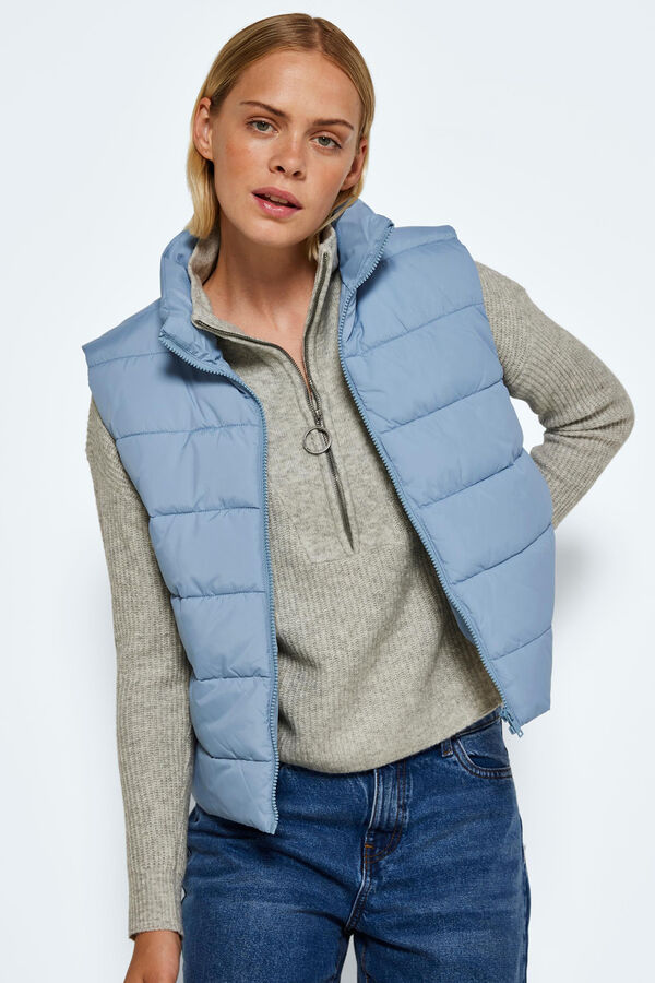 Springfield Short quilted gilet plava