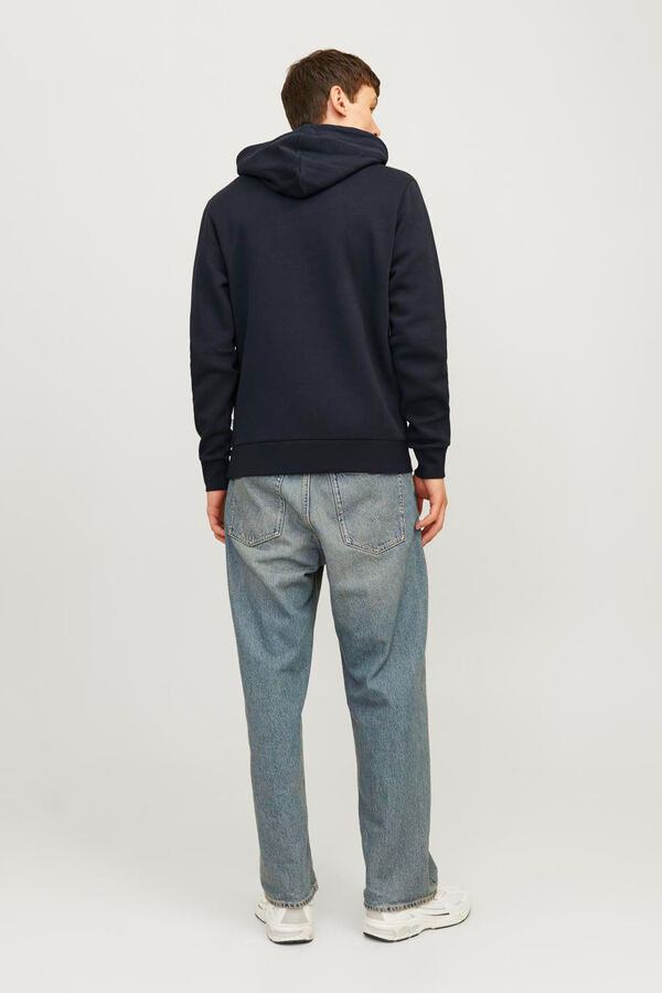 Jack & Jones Sudadera capucha estándar fit azul