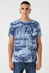 Springfield Collage print T-shirt gris