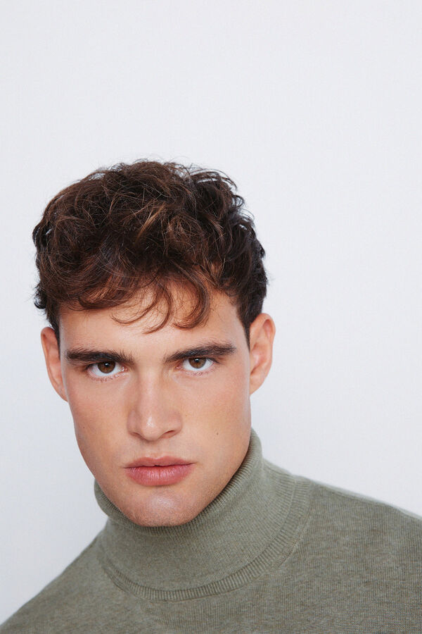 Springfield Basic high neck jumper beige