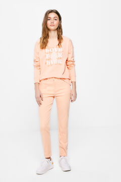 Springfield Jeans Slim Cropped Eco Dye coral