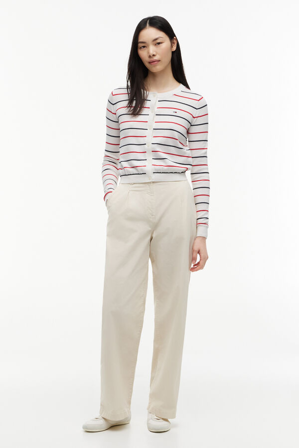 Tommy Jeans Round neck cardigan printed