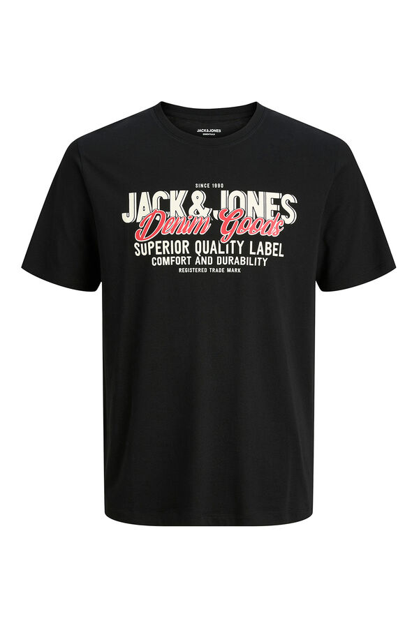 Jack & Jones Regular fit printed t-shirt Crna