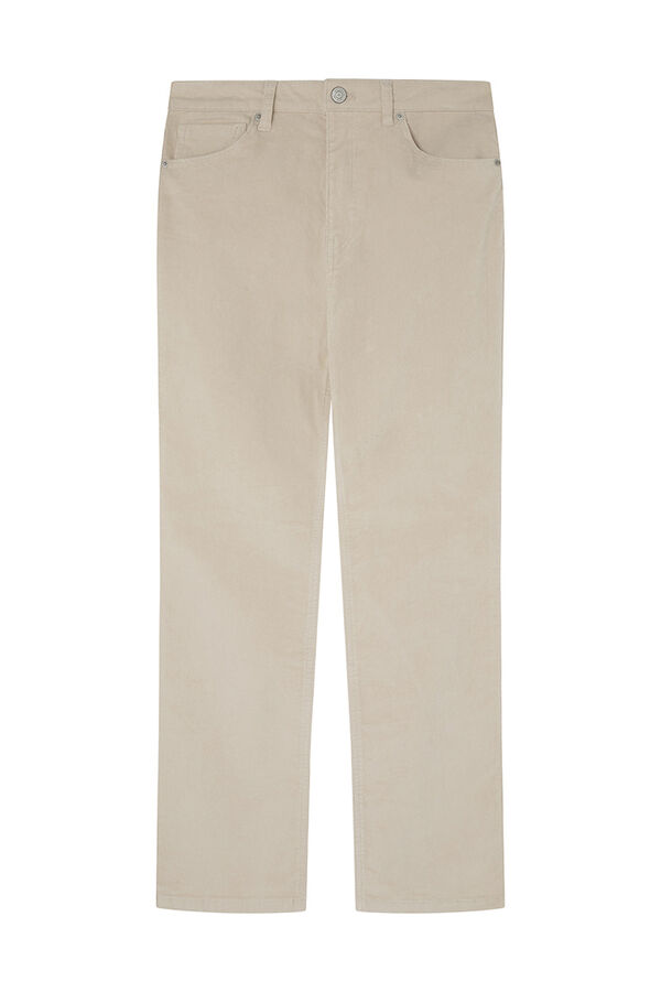 Springfield Pantalon velours côtelé kick flare couleur