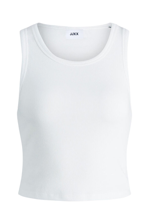 Springfield Essential ribbed top white