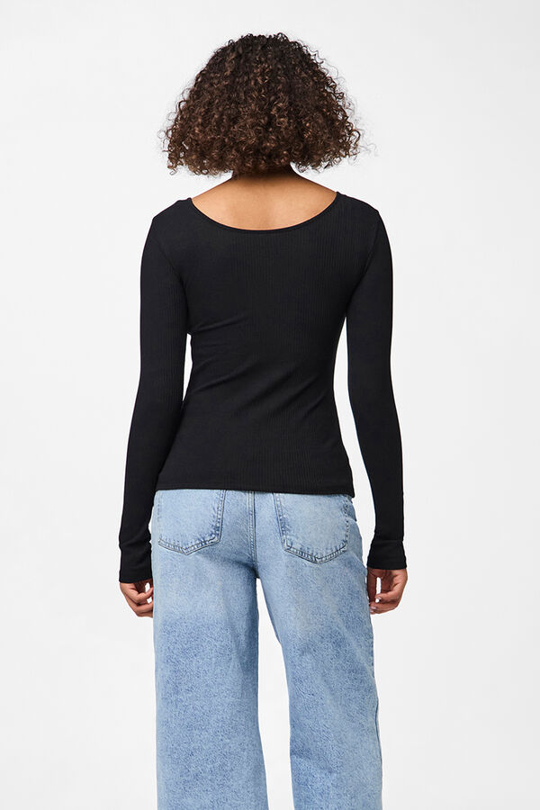 Pieces Top de canal&eacute; negro