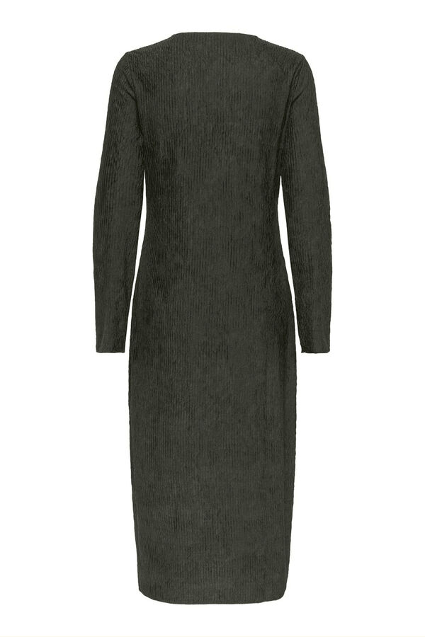 JDY Lang&auml;rmelig Midi-Kleid Gr&uuml;n