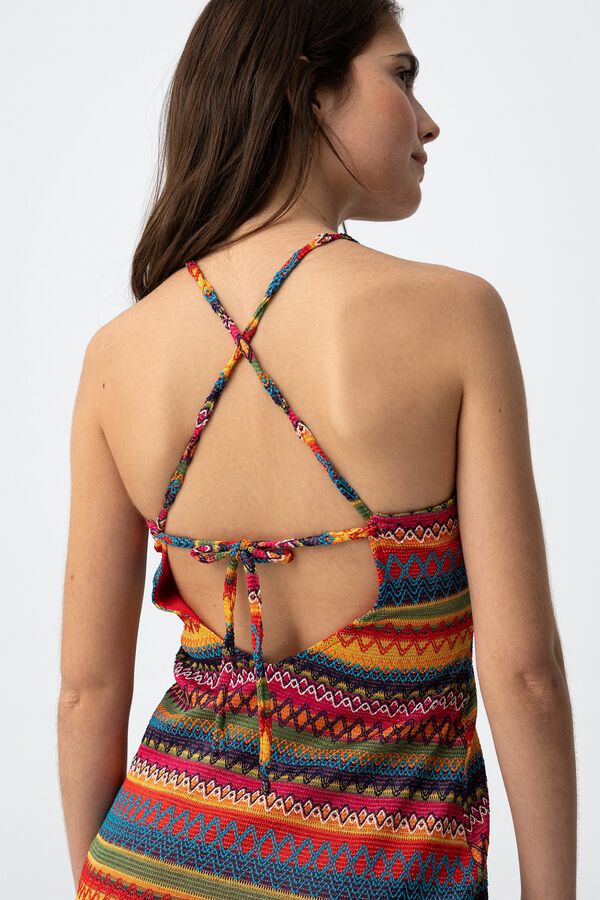 Tiffosi Young Vestido ajustado estampado colorido printed