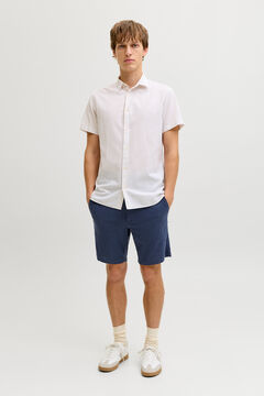 JJ REBEL Bermuda chino regular fit em linho