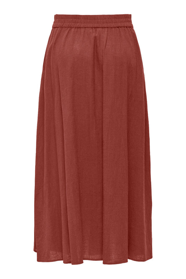 Only Falda larga rojo