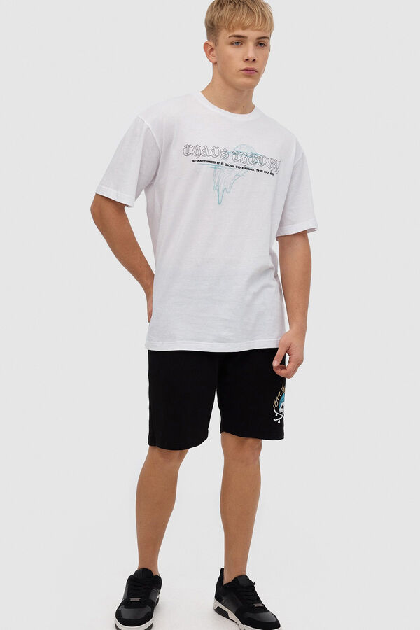 Springfield T-shirt com estampado caveira branco