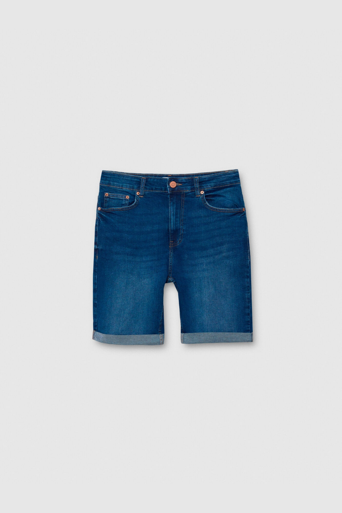 Inside Bermuda denim slim