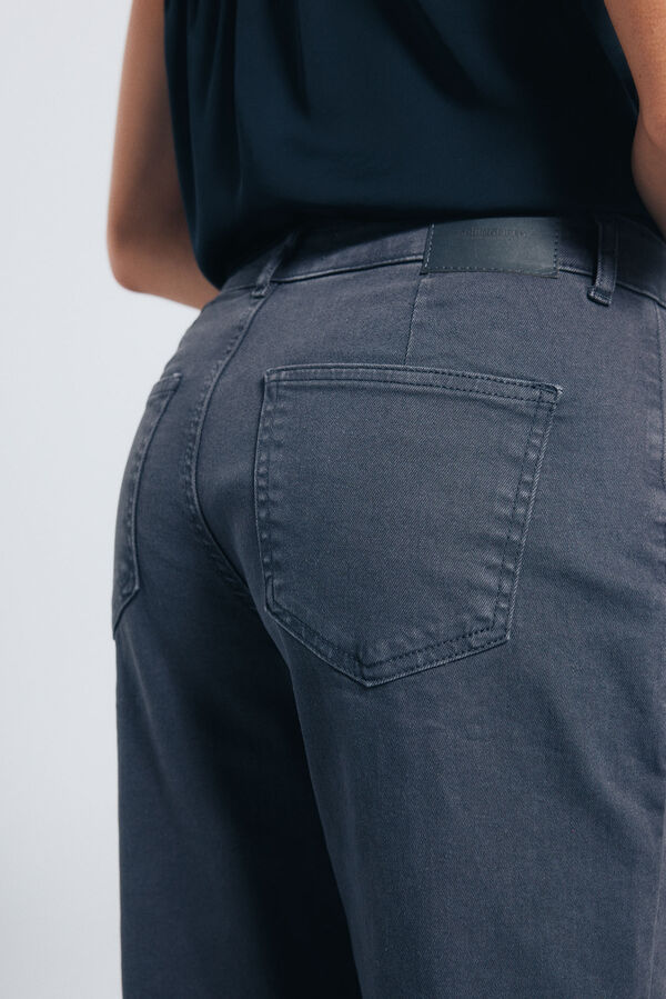 Springfield Studded culottes jeans grey