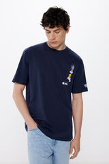 Springfield T-shirt Bugs Bunny bleu