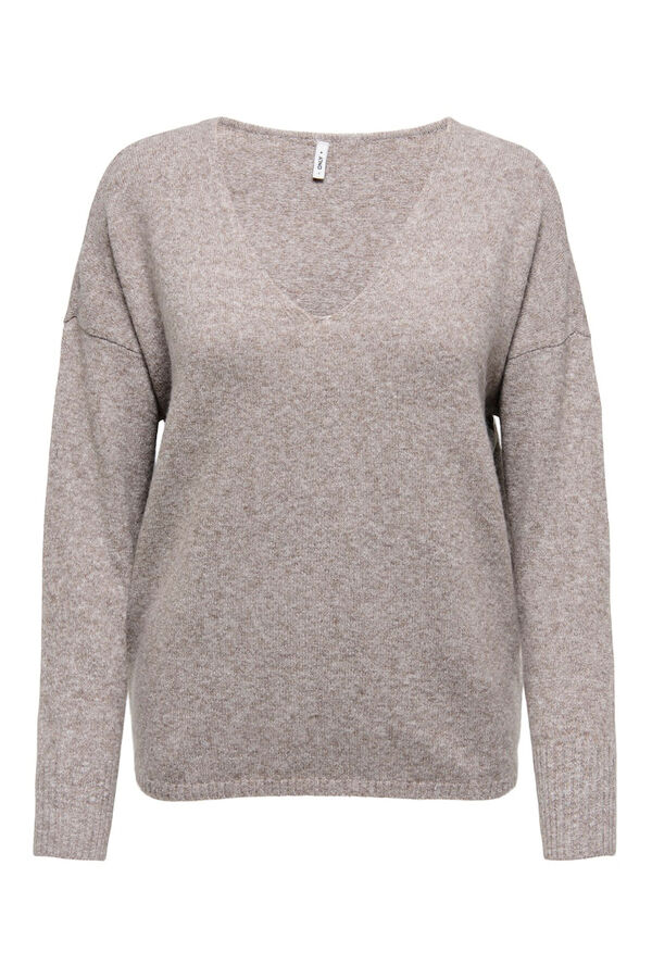 Only Pullover mit V-Ausschnitt Blau