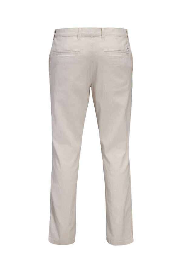Jack & Jones Linen regular fit chinos nude