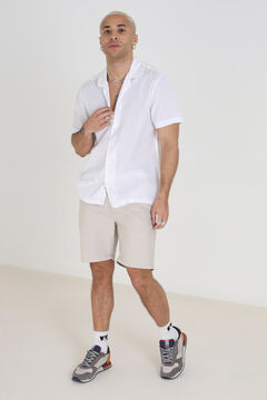 Brave Soul Short sleeve button-up shirt white