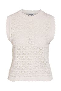 Noisy May Top de punto pointelle sin mangas