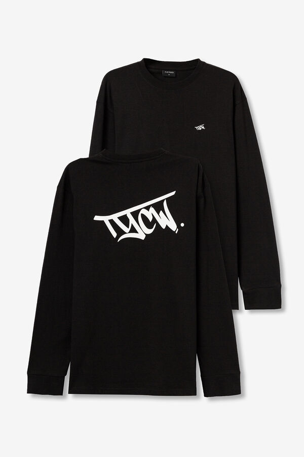 Tiffosi Young Long-sleeved T-shirt  black
