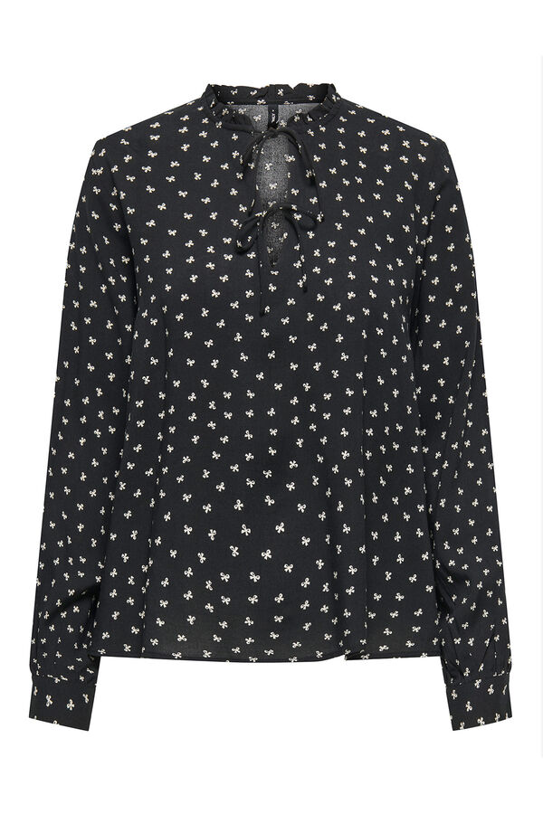 Only Long-sleeved blouse black