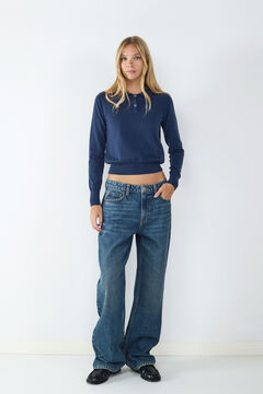 Balmohk Camisola de malha com gola polo