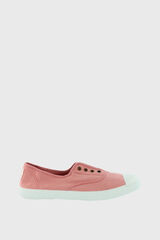 Springfield Drec Dyed Canvas Elasticated 1915 Plimsoll Trainers pink