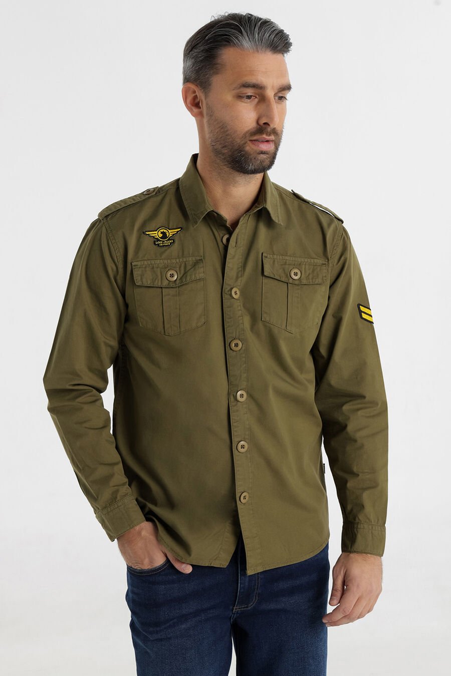 Sobrecamisa manga larga